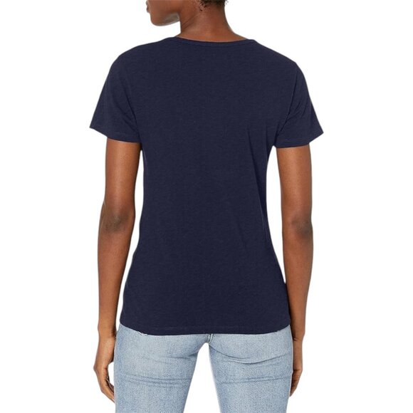 J. Crew Classic Cotton Navy Studio Tee Size Small Classic Everyday Comfy - Picture 2 of 8